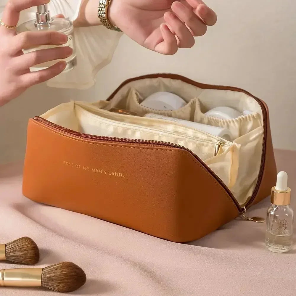 Female Makeup Organizer Toiletry Kit Bag Make Up Case Storage Pouch Luxury Lady Box Cosmetic Bag Organizer Bag For Travel Zip