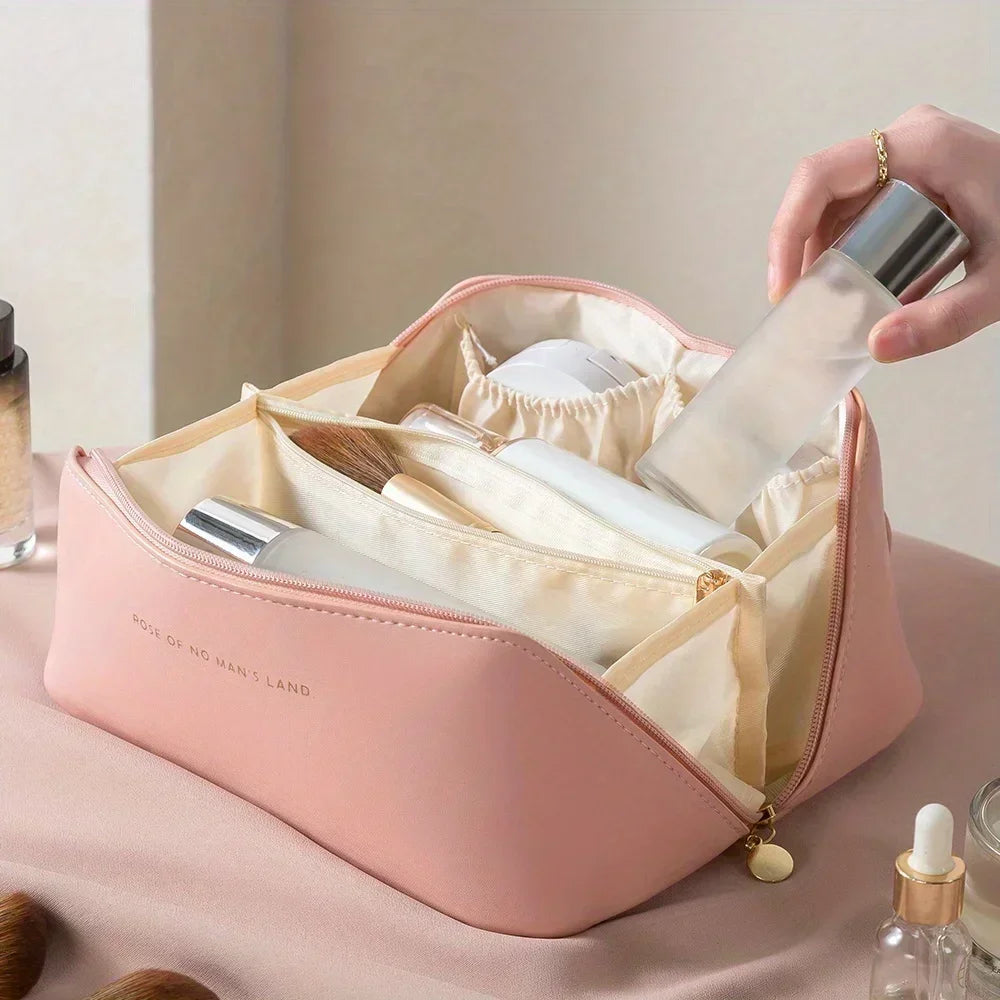 Female Makeup Organizer Toiletry Kit Bag Make Up Case Storage Pouch Luxury Lady Box Cosmetic Bag Organizer Bag For Travel Zip