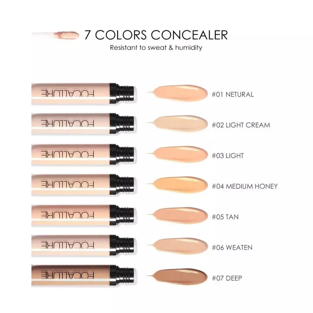 FOCALLURE Makeup Liquid Concealer Full Coverage Eye Base Concealer Oil-Control Waterproof Make Up Cosmetic Concealer