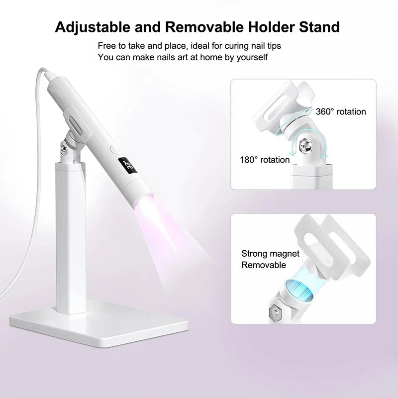 Mini UV LED Nails Drying Light Nail Lamp Mini UV With Stand For Manicure Portable Nail Dryer Stand Lamp Professional Ultraviolet